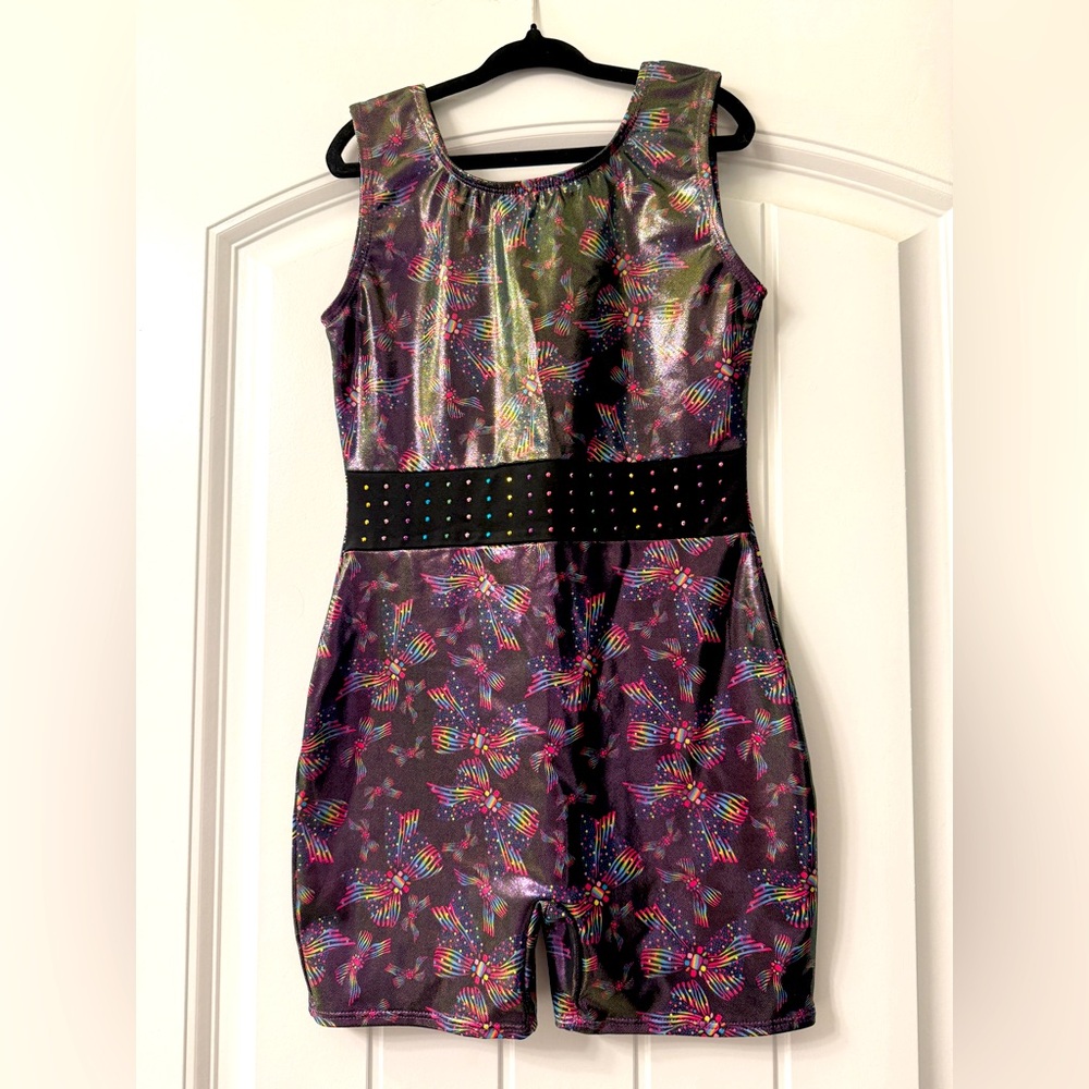 NWOT Moret Kids leotard with bows 🎀🎀🎀size 8-10